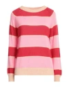Aragona Woman Sweater Red Size 8 Cashmere, Polyamide In Red