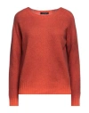 Aragona Woman Sweater Red Size 8 Cashmere In Red