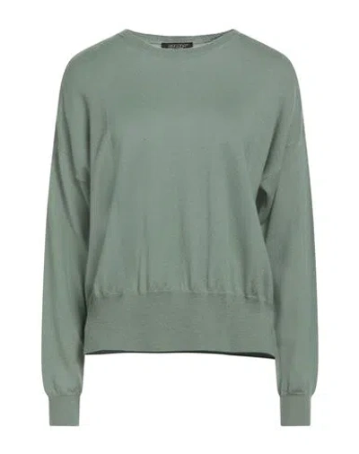 Aragona Woman Sweater Sage Green Size 12 Merino Wool