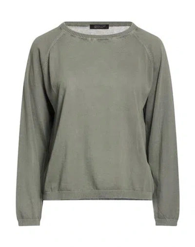 Aragona Woman Sweater Sage Green Size 8 Cotton