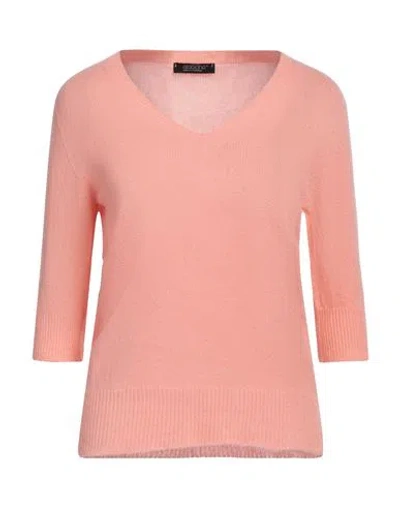 Aragona Woman Sweater Salmon Pink Size 10 Cashmere