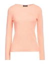 Aragona Woman Sweater Salmon Pink Size 10 Cashmere