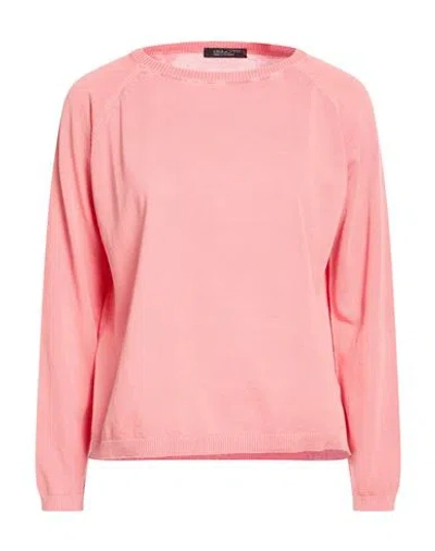 Aragona Woman Sweater Salmon Pink Size 10 Cotton