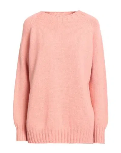 Aragona Woman Sweater Salmon Pink Size 8 Cashmere