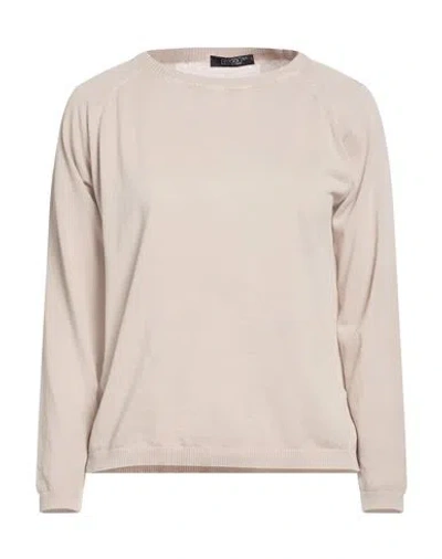 Aragona Woman Sweater Sand Size 8 Cotton In Brown