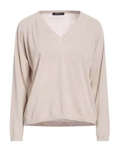 Aragona Woman Sweater Sand Size 8 Cotton In Neutral