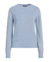 Aragona Woman Sweater Sky Blue Size 12 Cashmere