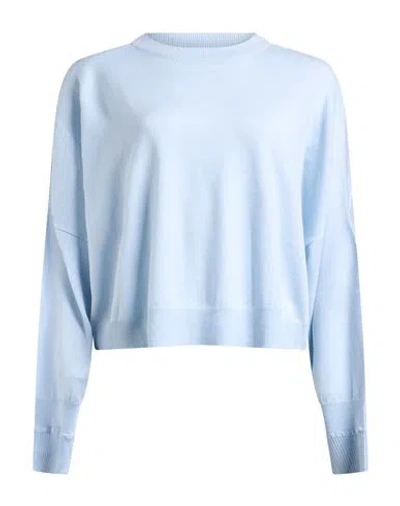 Aragona Woman Sweater Sky Blue Size 4 Merino Wool