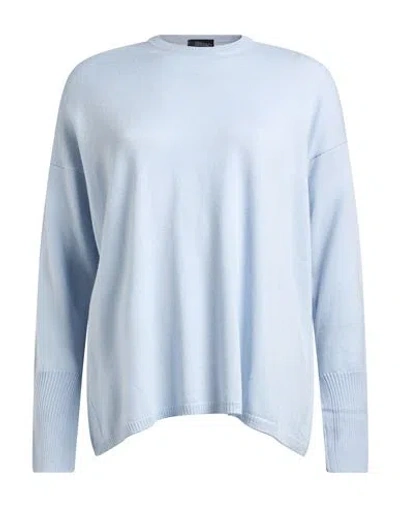 Aragona Woman Sweater Sky Blue Size 6 Merino Wool