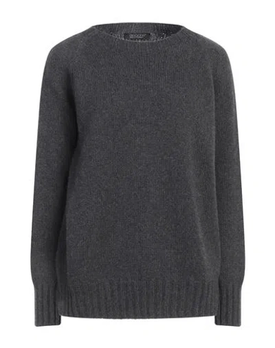 Aragona Woman Sweater Steel Grey Size 10 Cashmere