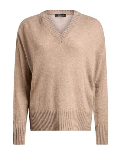 Aragona Woman Sweater Taupe Size 2 Cashmere In Multi