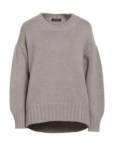 Aragona Woman Sweater Taupe Size 4 Merino Wool In Gray