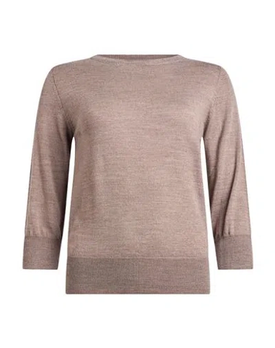 Aragona Woman Sweater Taupe Size 4 Merino Wool In Brown