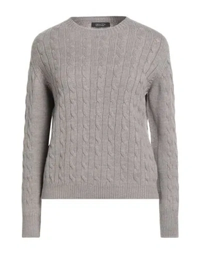 Aragona Woman Sweater Taupe Size 8 Merino Wool In Gray