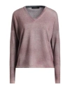 Aragona Woman Sweater Taupe Size 8 Merino Wool In Gray