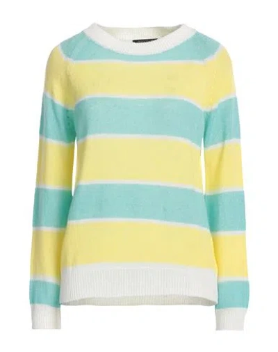 Aragona Woman Sweater Turquoise Size 6 Cashmere, Polyamide In Blue