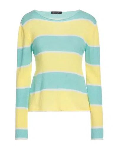 Aragona Woman Sweater Turquoise Size 6 Cashmere, Polyamide In Blue