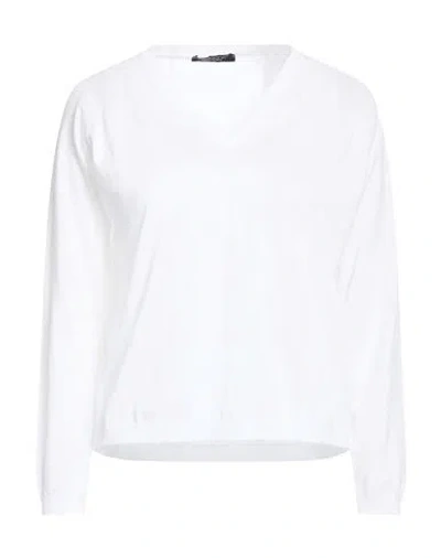 Aragona Woman Sweater White Size 10 Cotton