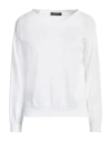Aragona Woman Sweater White Size 12 Cotton