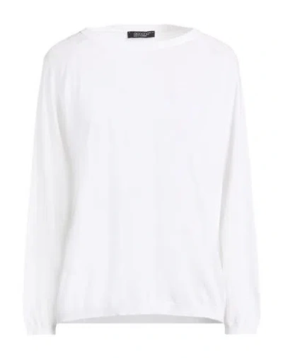 Aragona Woman Sweater White Size 12 Cotton