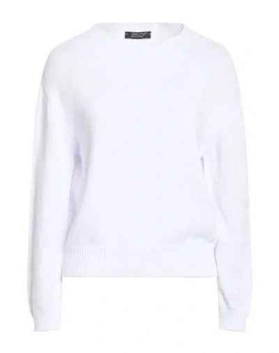 Aragona Woman Sweater White Size 8 Cotton