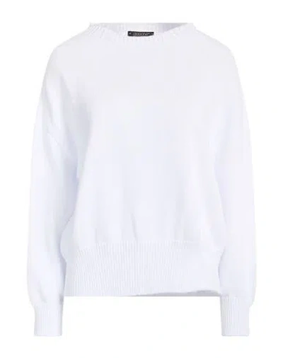 Aragona Woman Sweater White Size 8 Cotton