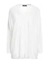 Aragona Woman Sweater White Size 8 Merino Wool