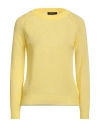 Aragona Woman Sweater Yellow Size 10 Cashmere, Polyamide In Yellow