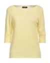 Aragona Woman Sweater Yellow Size 6 Cashmere