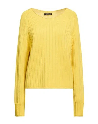 Aragona Woman Sweater Yellow Size 8 Merino Wool