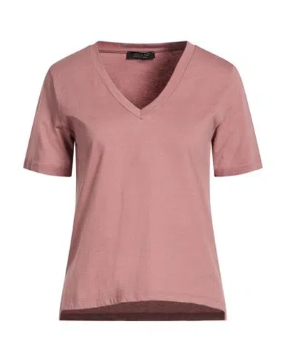 Aragona Woman T-shirt Antique Rose Size 10 Cotton In Pink