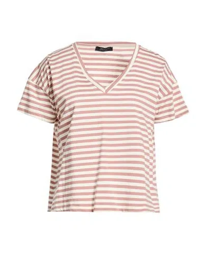 Aragona Woman T-shirt Antique Rose Size 10 Cotton In Pink