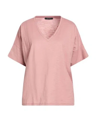 Aragona Woman T-shirt Antique Rose Size 8 Cotton In Pink