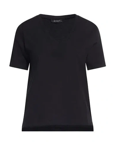 Aragona Woman T-shirt Black Size 10 Cotton