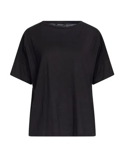Aragona Woman T-shirt Black Size 8 Cotton