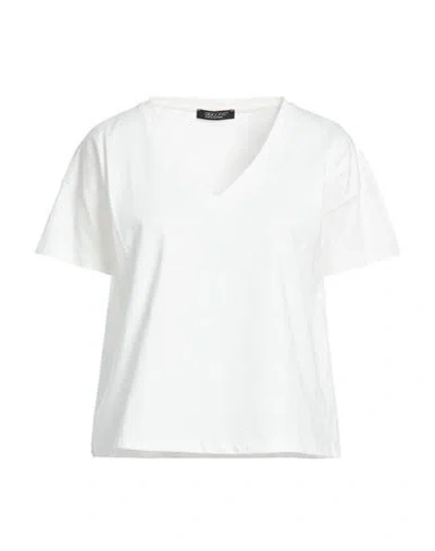 Aragona Woman T-shirt Ivory Size 6 Cotton In White