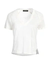 Aragona Woman T-shirt Ivory Size 8 Linen In White