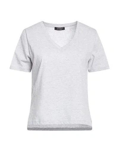 Aragona Woman T-shirt Light Grey Size 10 Cotton In Gray