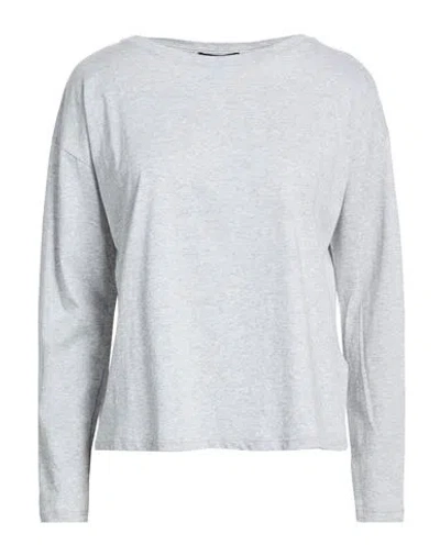 Aragona Woman T-shirt Light Grey Size 10 Cotton In White