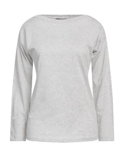 Aragona Woman T-shirt Light Grey Size 8 Cotton