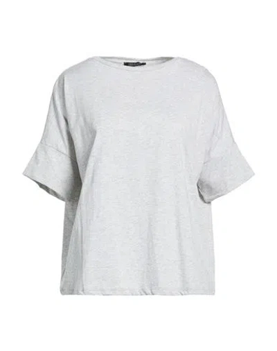 Aragona Woman T-shirt Light Grey Size 8 Cotton In Gray
