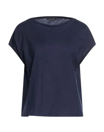 Aragona Woman T-shirt Midnight Blue Size 6 Cotton