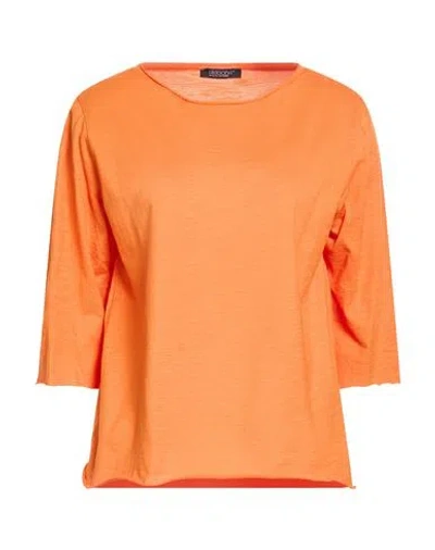 Aragona Woman T-shirt Orange Size 8 Cotton
