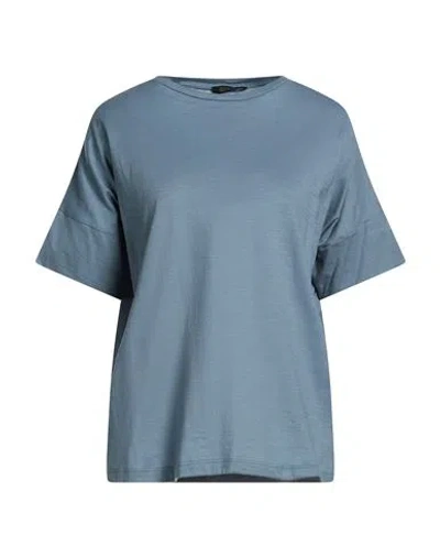 Aragona Woman T-shirt Pastel Blue Size 6 Cotton