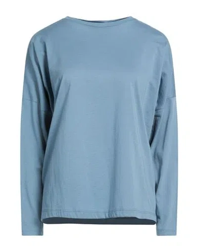 Aragona Woman T-shirt Pastel Blue Size 8 Cotton