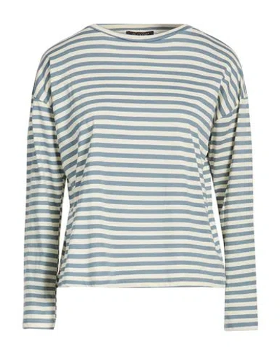 Aragona Woman T-shirt Slate Blue Size 14 Cotton In Green