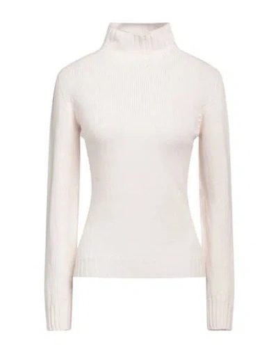 Aragona Woman Turtleneck Beige Size 8 Wool, Cashmere In Beige