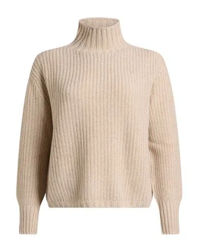 Aragona Woman Turtleneck Beige Size 2 Cashmere In Neutral