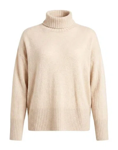 Aragona Woman Turtleneck Beige Size 6 Cashmere In Neutral