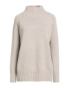 Aragona Woman Turtleneck Beige Size 8 Cashmere In Neutral